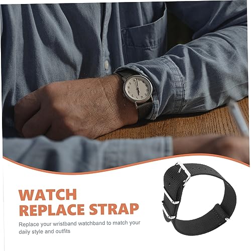 Correa de reloj tejida de nailon resistente OUNONA para actividades al aire libre 5