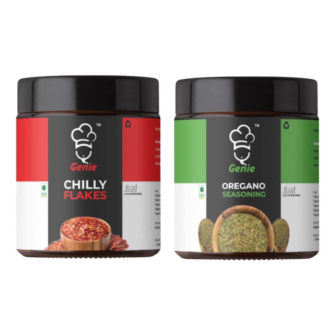 See full amazon price history chart for GENIE FOOD Seasoning Combo Of Chilli Flakes & Oregano Seasonings (100g Each) | Pizza Chilli Flakes | 100% Natural GENIE FOOD Seasoning Combo Of Chilli Flakes & Oregano Seasonings (100g Each) | Pizza Chilli Flakes | 100% Natural (B0BQ3GLXF3) Amazon Price History, Amazon Price Tracker