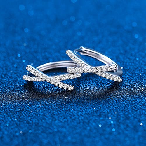 Boucles d'oreilles Moissanite anti-perte avec fermoir leverback sûr - 4