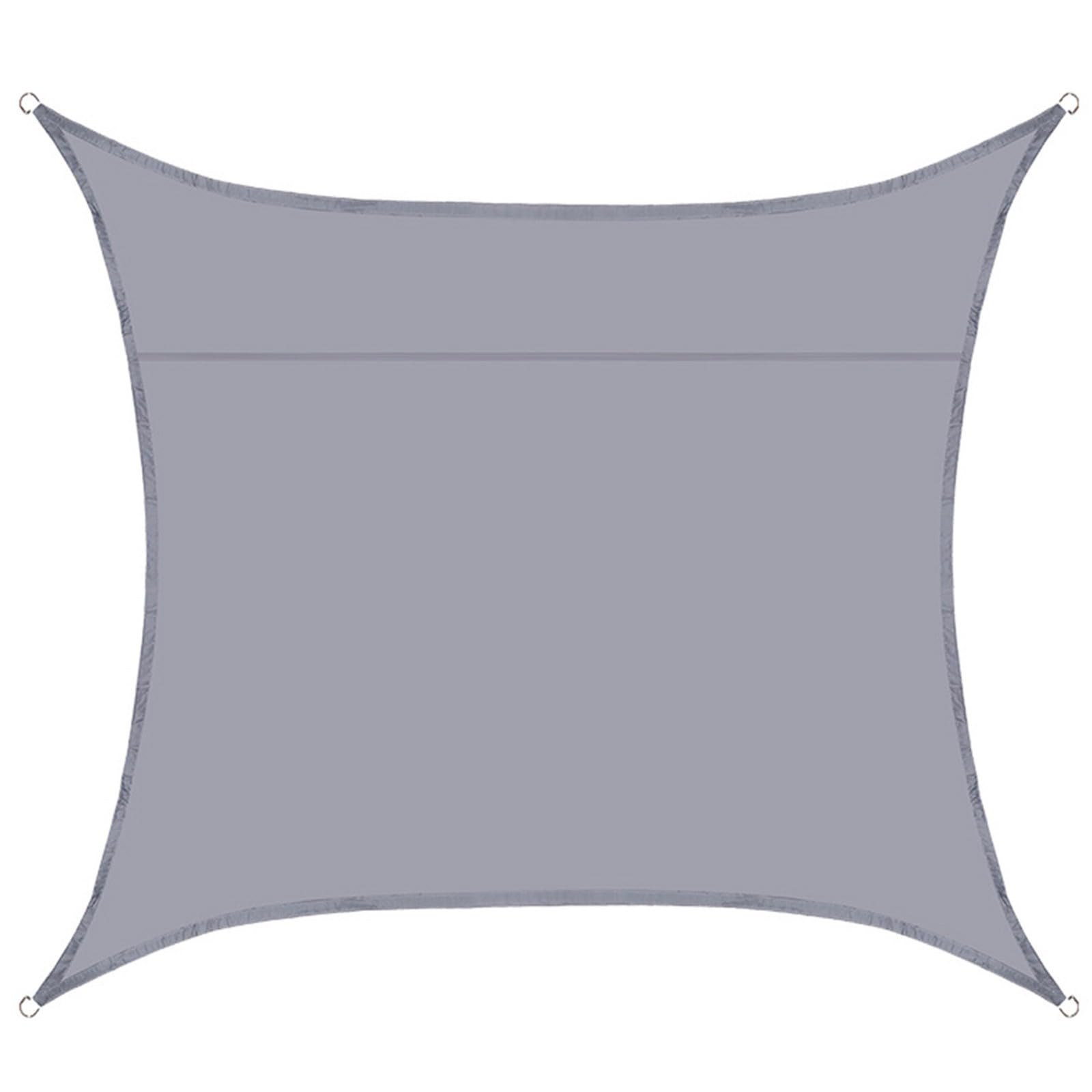 Sun Shade Sails Canopy, 8.2Ft Square Waterproof Outdoor Breathable Sun Shade Cloth for Patio Garden Backyard Carport(Gray)