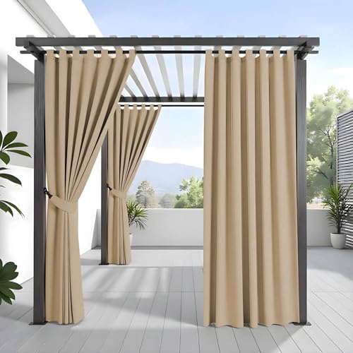 Morbidissimi Tenda Gazebo Idrorepellente e Resistente, Tenda Da Esterno 200x240 cm per Gazebo, Dotata di Passanti con Chiusura a Strappo, 100% Made in Italy - Beige