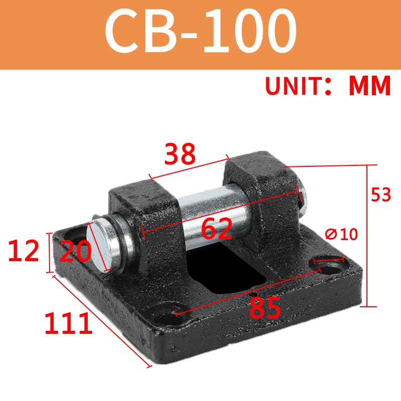 Image of SC Cylinder CB Series Double Ear Link Base Mounting Bracket, Universal Standard Accessory for Pneumatic Cylinders (CB100)