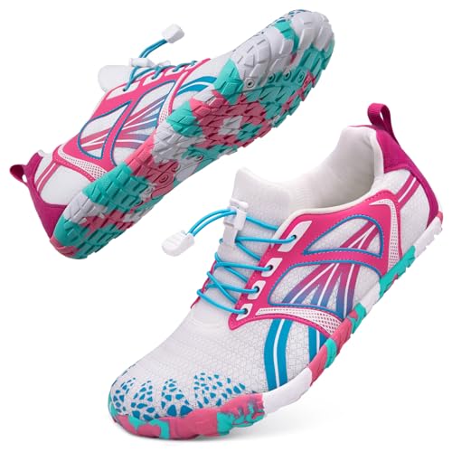 Image of ATHMILE Barefoot Water Shoes Women Men Wide Non Slip Aqua Beach River Pool