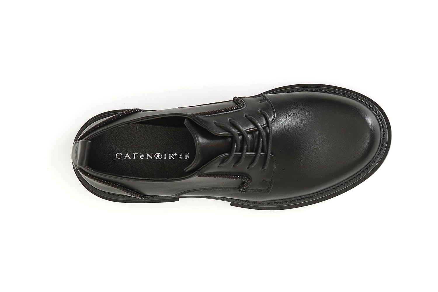 CafèNoir - Derby Donna in Similpelle, da Donna, Colore Nero