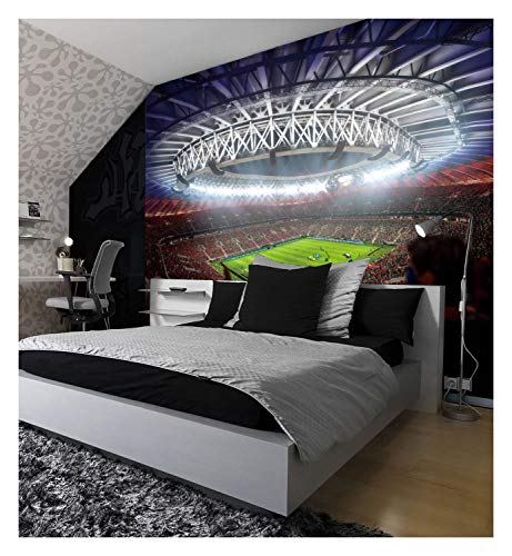 Papel pintado fotográfico para pared, diseño de estadio de fútbol de la FIFA (390 x 260 cm)