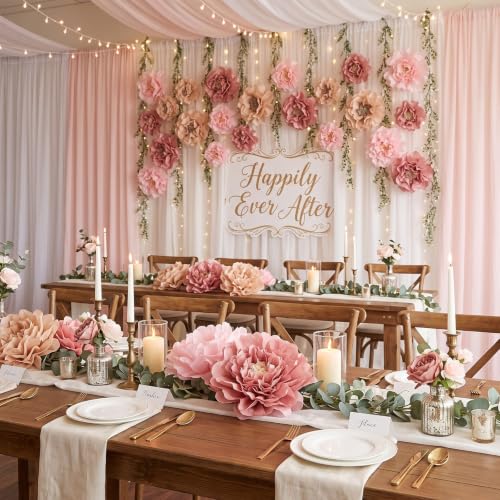 Image of Cholemy 24 Pcs Tissue Paper Flowers