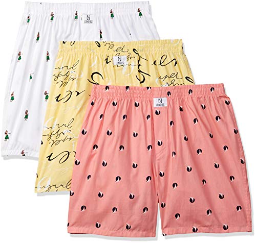 Image of Longies Men's Cotton Printed Regular Boxer Shorts