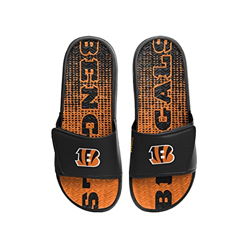 Image of FOCO New Orleans Saints NFL Mens Gradient Wordmark Gel Slide