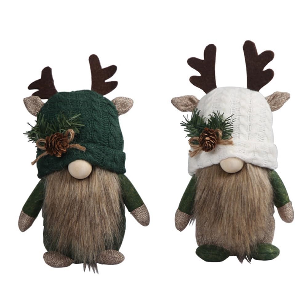 CTRLZS Gnome Decoration Antlers Hat Gnome Decorative Faceless Gnomes Ornaments Crafts for Home Table Party Decor Present