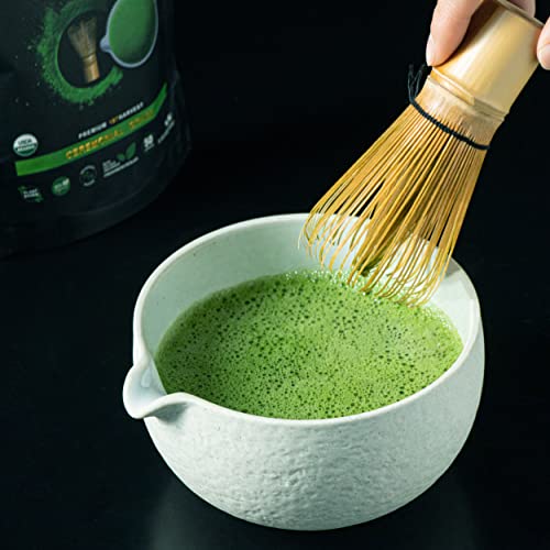 Teanagoo Organic Matcha Green Tea Powder - Ceremonial Grade Matcha - Premium First Harvest Ceremonial Grade (3.53 Ounce/100 G)-Organic Matcha Green Tea Powder- Instant Everyday Matcha Green Tea Powder #TOP5