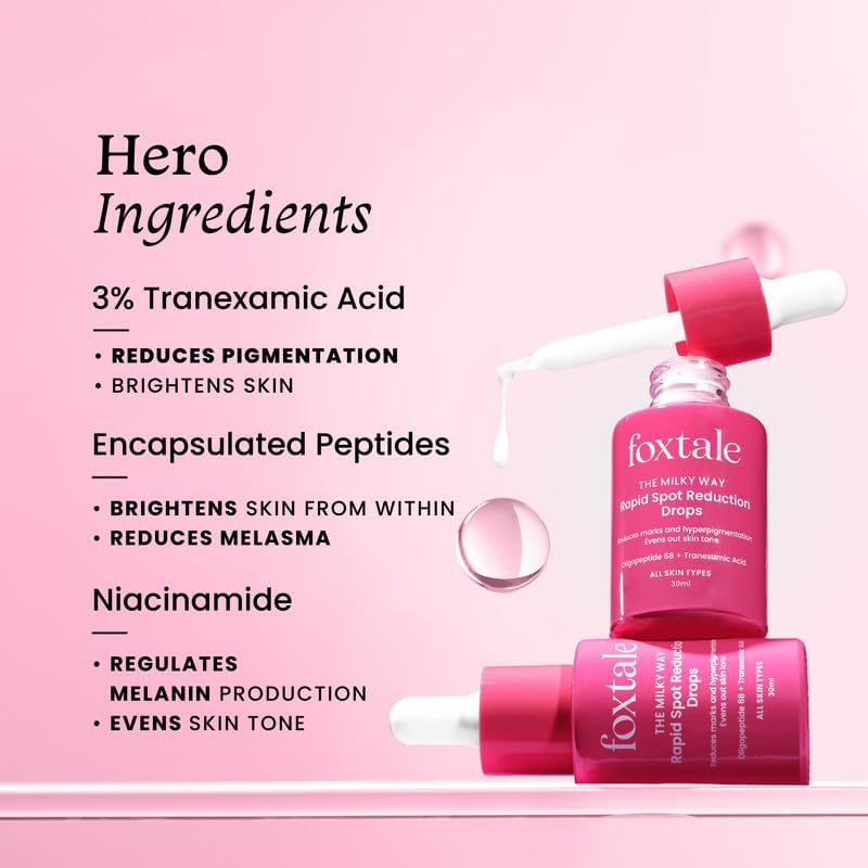 Generic Face Serum for Hyperpigmentation, Reduces Marks & Dark Spots, Evens Out Skin Tone, All Skin Types, Men and Women - 30 ml
