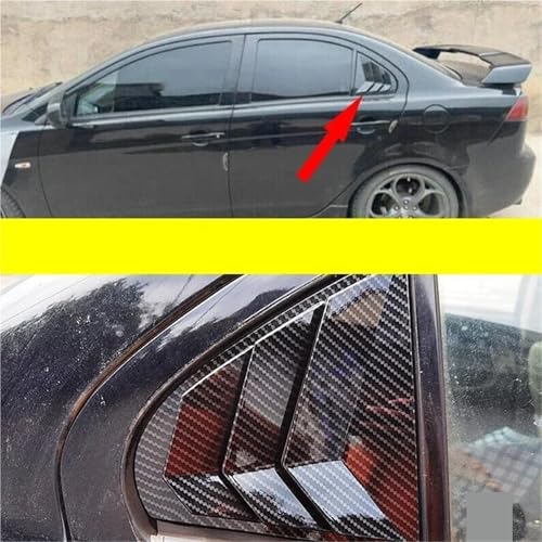 Cache-perceuse de custode arrière pour Mitsubishi Lancer EX X Evo 2008-2018 noir brillant - 4