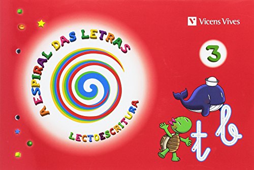 Portada de A Espiral das Letras. Lectoescritura 3 Infantil 5 Años