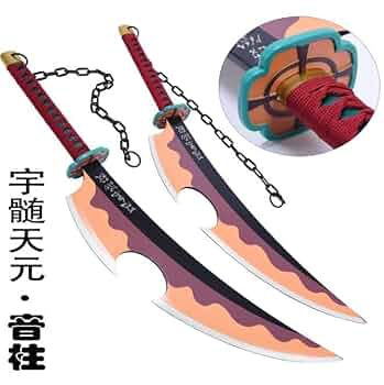宇髄天元コスプレ　日輪刀 Amazon.co.jp: 「Azuiblc」宇髄天元 大人用 82cm 日輪刀 音柱