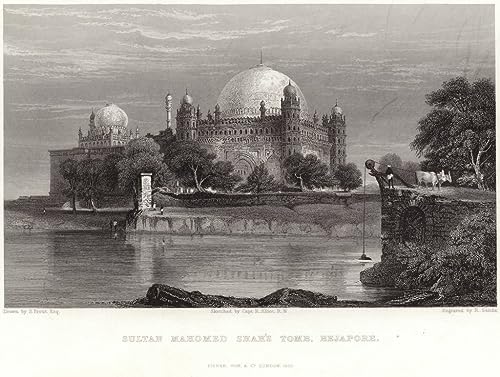 Impression d'art sur toile de La tombe du sultan Mahomed Shah reproduction haut de gamme