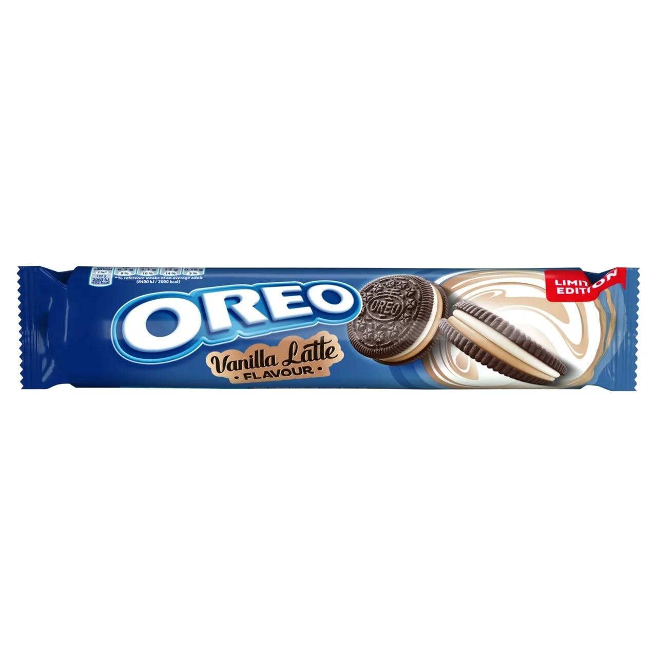 OREO Sandwich Biscuits, Vanilla Latte Crème Cookies, 157 g (1-Pack)