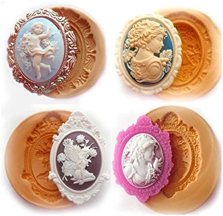 Cameo Set Mold Sugarcraft Molds Polymer Clay Cake Border Mold Soap Molds Resin Candy Chocolate Cake Decorating Tools