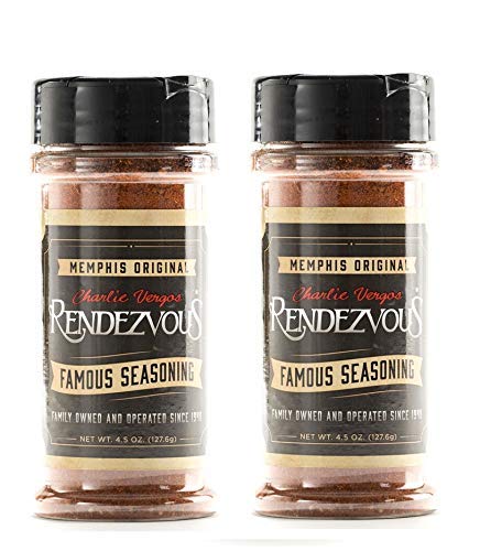 Charlie Vergos Rendezvous Famous Memphis Barbecue Dry Rub Seasoning (4.5 oz)8-Pack