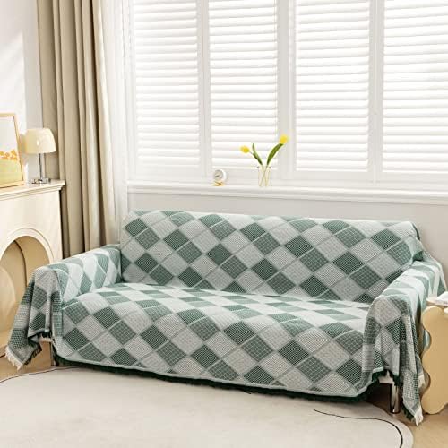 LHGOGO Woven Throws for Sofas Large 3 Seater Large Blanket Throw for Sofas Settees and Bed