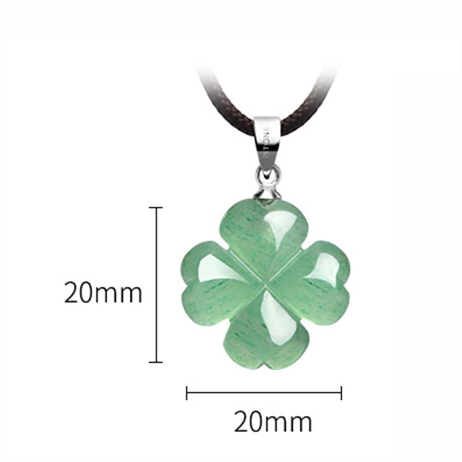 Collane Collana da Donna fortunata Quadrifoglio a Forma di Quadrifoglio a Forma di Giada Gioiello Collana Signore Elegante Moda Festa Gioielli Collana da Donna