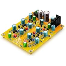 Refer-Naim Fully Discrete Class A MM Phono Amplifier Finished Board, RIAA Equalization Turntable Preamplifier for Vinyl Record Players, Hi-Fi Audio Preamp 24VAC Power Compatibility