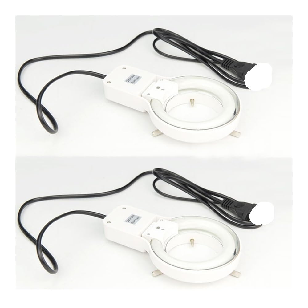 Accessori per microscopio da laboratorio Illuminatori for microscopio 2 PZ/LOTTO Diametro interno 64mm Lampada ad anello fluorescente 8W Luce ad anello fluorescente for illuminazione del microscopio s