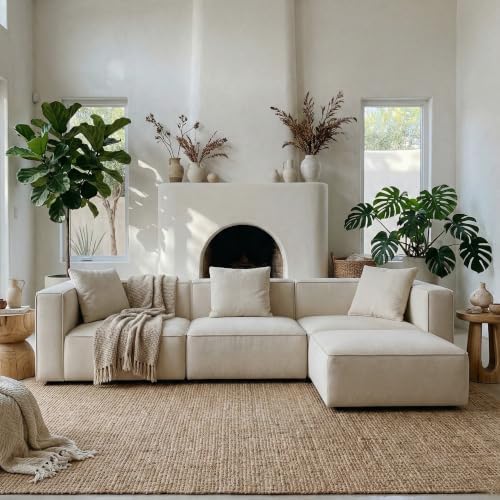 Acanva Zola Modular Sectional Living Room Sofa Set, L-Shape | Mov...