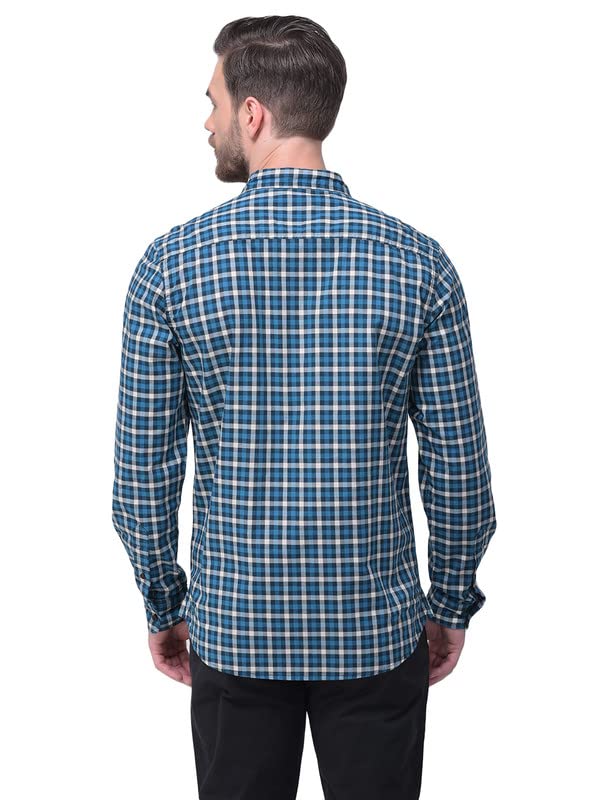 Image of Woodland Mens Cotton Printed Casual Regular Fit Full Sleeves Shirt