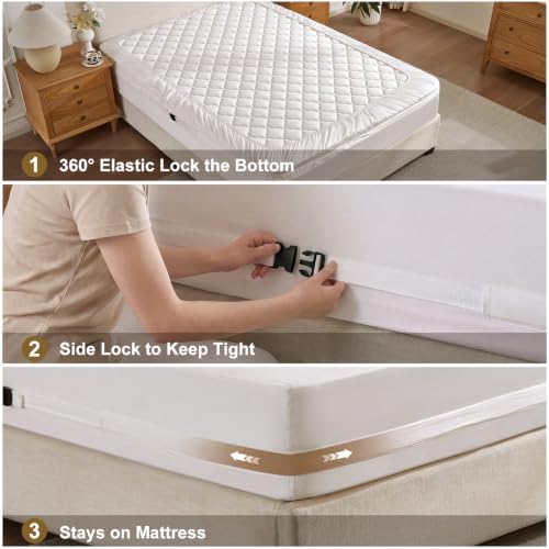 Fitted Sheet Only Queen with Dual Straps and Buckles 1000 Thread Count - image 2