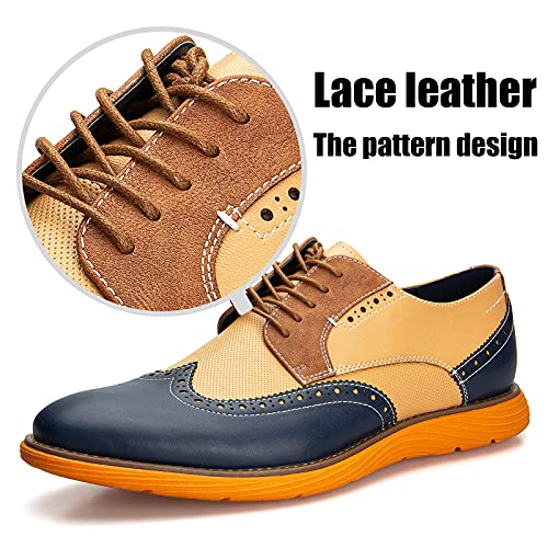 Jitai Mens Oxford Shoes Casual Dress Shoes For Men Lightweight Lace Up Fashion Shoes, Colour/16, 13 Us #TOP1