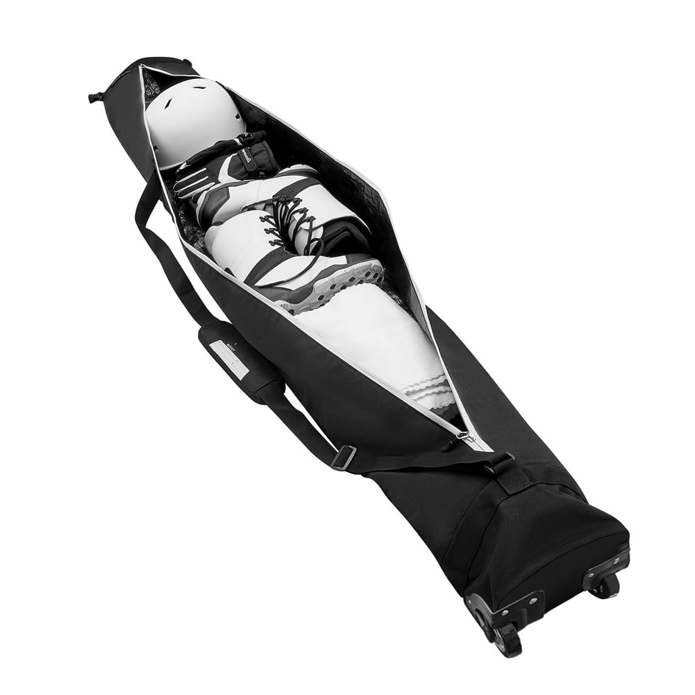 Bolsa de Snowboard Impermeable con Ruedas Bolsa de Almacenamiento de Equipo de Esquí para Equipos de Esquí Al Aire Libre