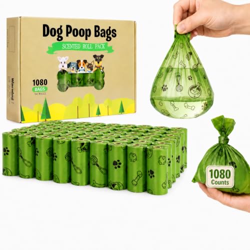 1080PCS Dog Poop Bags Bulk– Strong Leakproof for Clean Hands