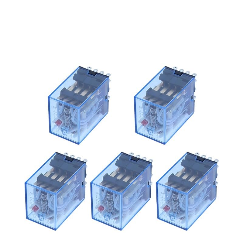 Relais AC DC 12V 24V 110V 220V MY4 NURII lot de 5 composants électriques