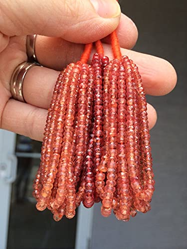 Saphir orange perles précieuses LKBEADS pour concevoir un bijou chargé d'émotion