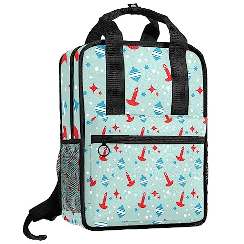 Sac à dos pour garçons motif cloche de Noël, le cadeau idéal multicolore