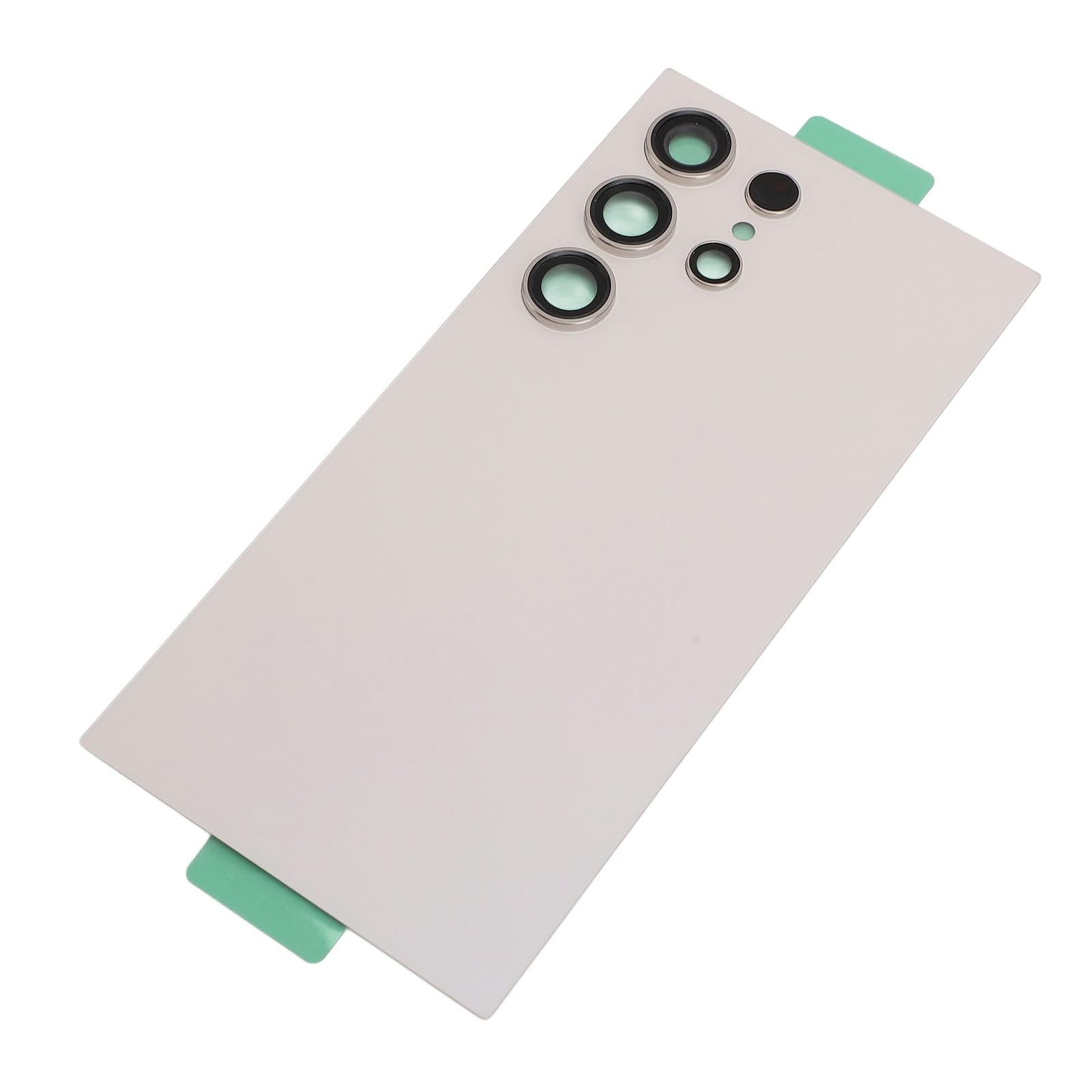 Cocoarm S24 Ultra 5G Cubierta Trasera de Repuesto, Kit Adhesivo DIY (White)