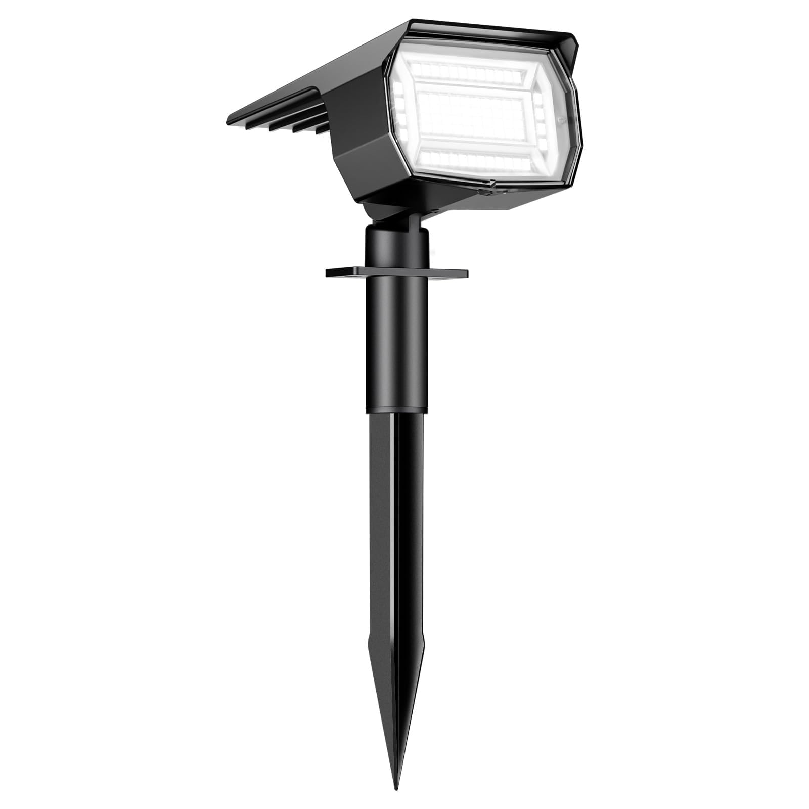 btfarm 1 Stück Solarstrahler für Außen Garten, 72 LED Solarlampen für Außen IP65 Wasserdicht Solar Strahler Gartenleuchten, Solarleuchten für Rasen Auffahrt Gehweg Patio Baum, Kaltweiß