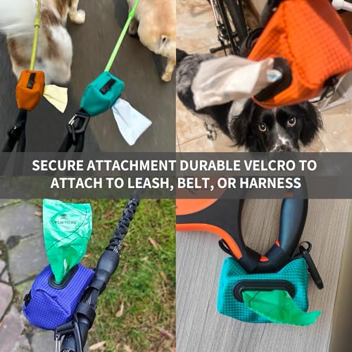 Image of Dog Poop Bag Holder for Leash,Lightweight Dispenser for Pet Waste Bags,Lightweight Dispenser for Pet Waste Bags,Poop bag dog bag dispenser (blue)