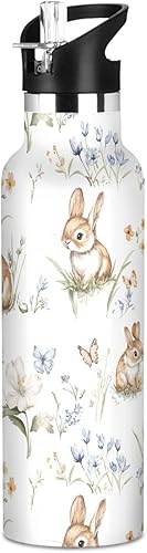 Miniatura 13 de Robust Australian Shepherd Dogs White Double-Wall Insulation Reusable Water Bottle Insulated with Straw Lid BPA-Free Leak Proof for Sport Gym