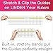 Guidelines4Quilting Quilt Ruler Upgrade Kit for 12 Inch and 24 Inch Rulers, Cut Accurate Strips and Squares Even in 1/8 Inch Increments with No Fabric Waste, Non-Slip, Left-Hand Friendly, Made in USA