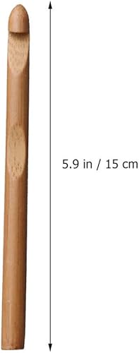 Miniatura 4 de Healifty Juego de brillo de labios, juego de brillo de labios, alfombra trenzada de ganchillo, ganchos de ganchillo de bambú, agujas de tejer