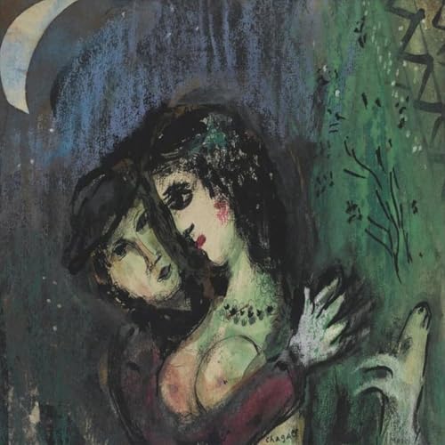 Marc Chagall figurines en couleur toile abstraite déco murale 58cm