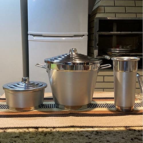 KIT DE PIA 3 PEÇAS ALUMÍNIO LIXADO