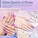 AZUREBEAUTY 42Pcs Dip Powder Nail Kit Starter - Going Summer, 32 Colors Blue Lilac Purple Pink Green Acrylic Nail Dipping Powder Set with Top/Base Coat Activator &Tray for French Art Manicure DIY Home