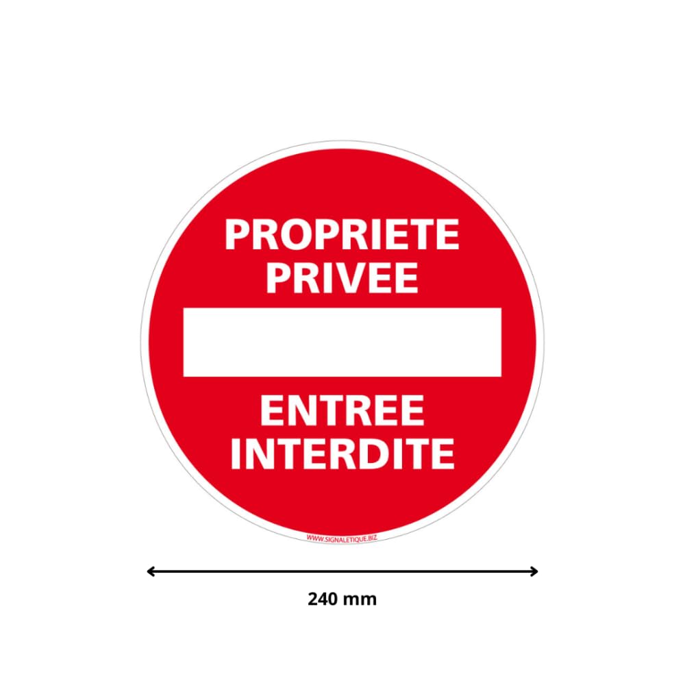 Panneau Propriété Privée - Panneau Du2019Interdiction Dissuasif