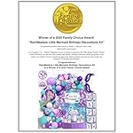 248 Pieces Little Mermaid Birthday Decorations Kit, All-in-1 Girl's Party Decor Package With Mermaid Tail Balloon Garland, Foil Curtains, Fabric Backdrop, Princess Crown - Purple, Teal - Image 2