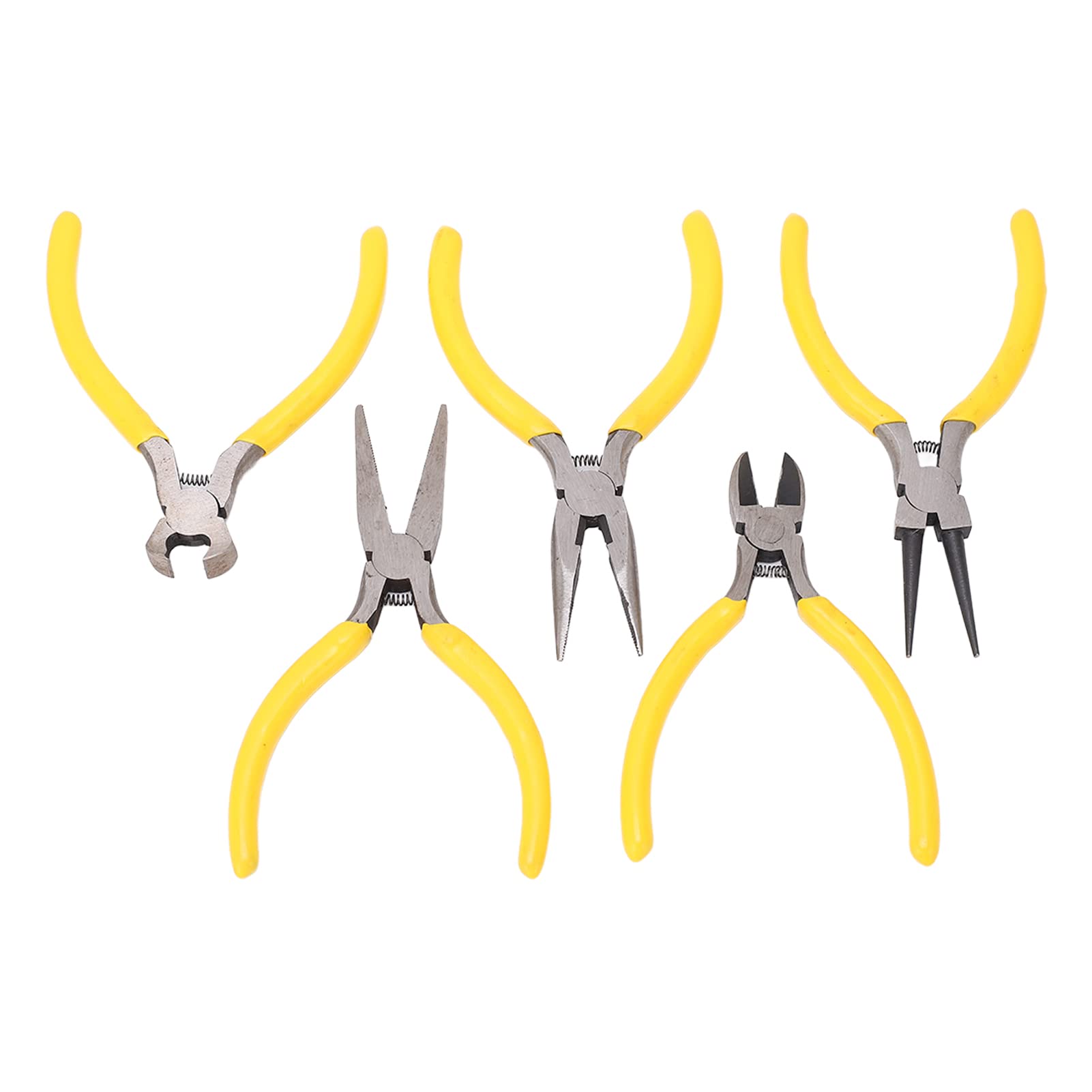 5Pcs Mini Pliers Set Dual Spring Cutting Tool Kit with Grip Cutting Tools Set for DIY and Home Use 3
