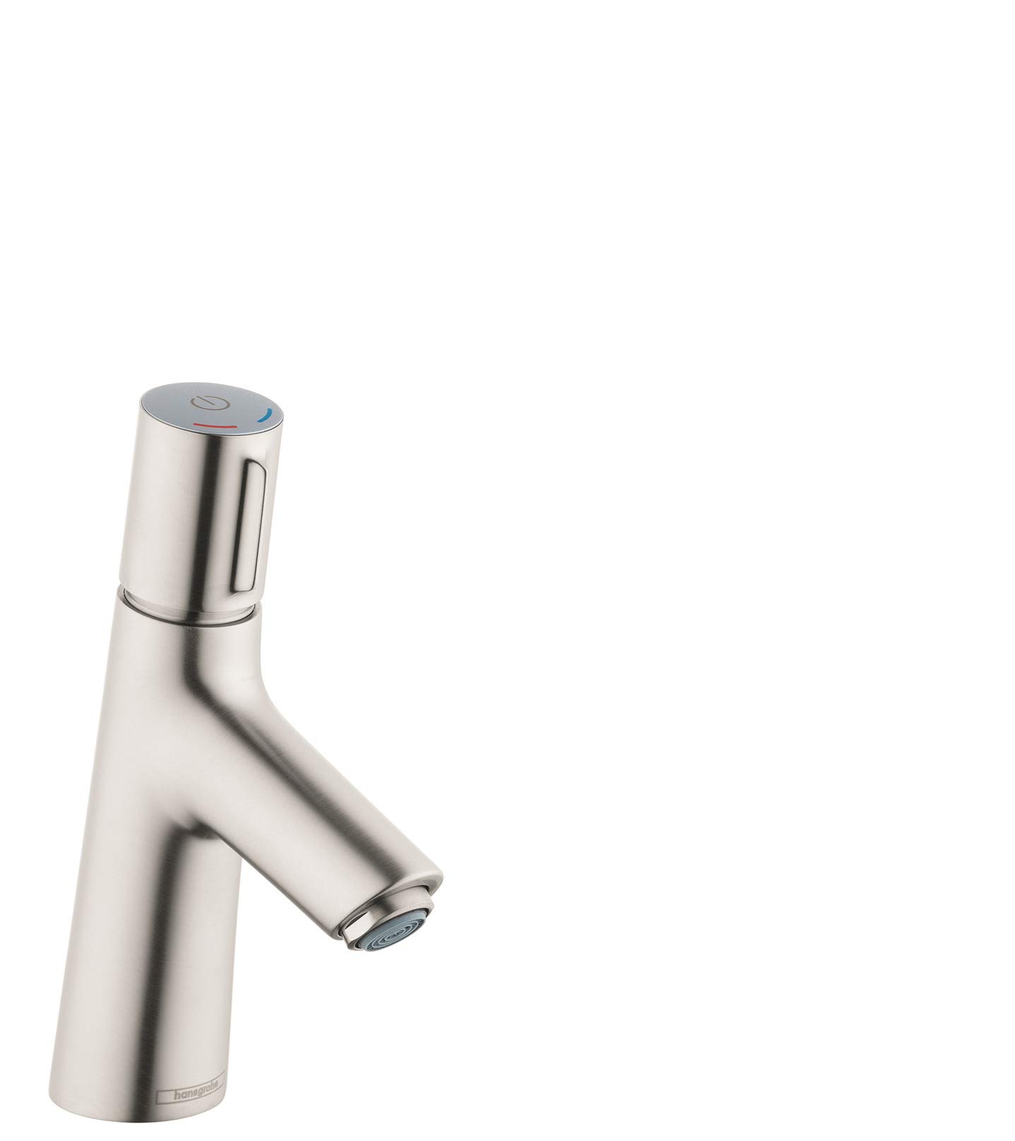 hansgrohe Talis Select S Modern Premium Easy On/Off -Handle 1 7-inch Tall Bathroom Sink Faucet in Brushed Nickel, 72040821