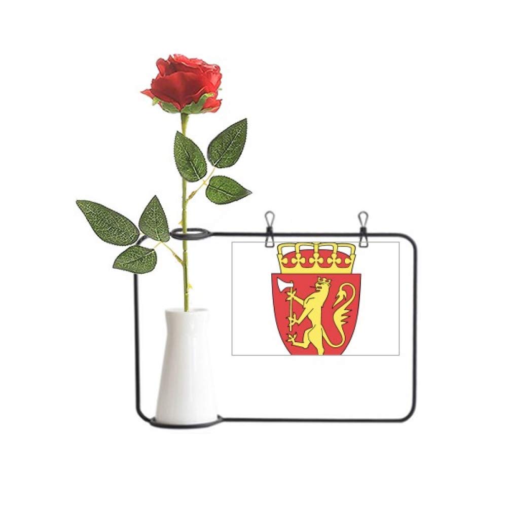 Vase de décoration avec rose artificielle Europe pour salon