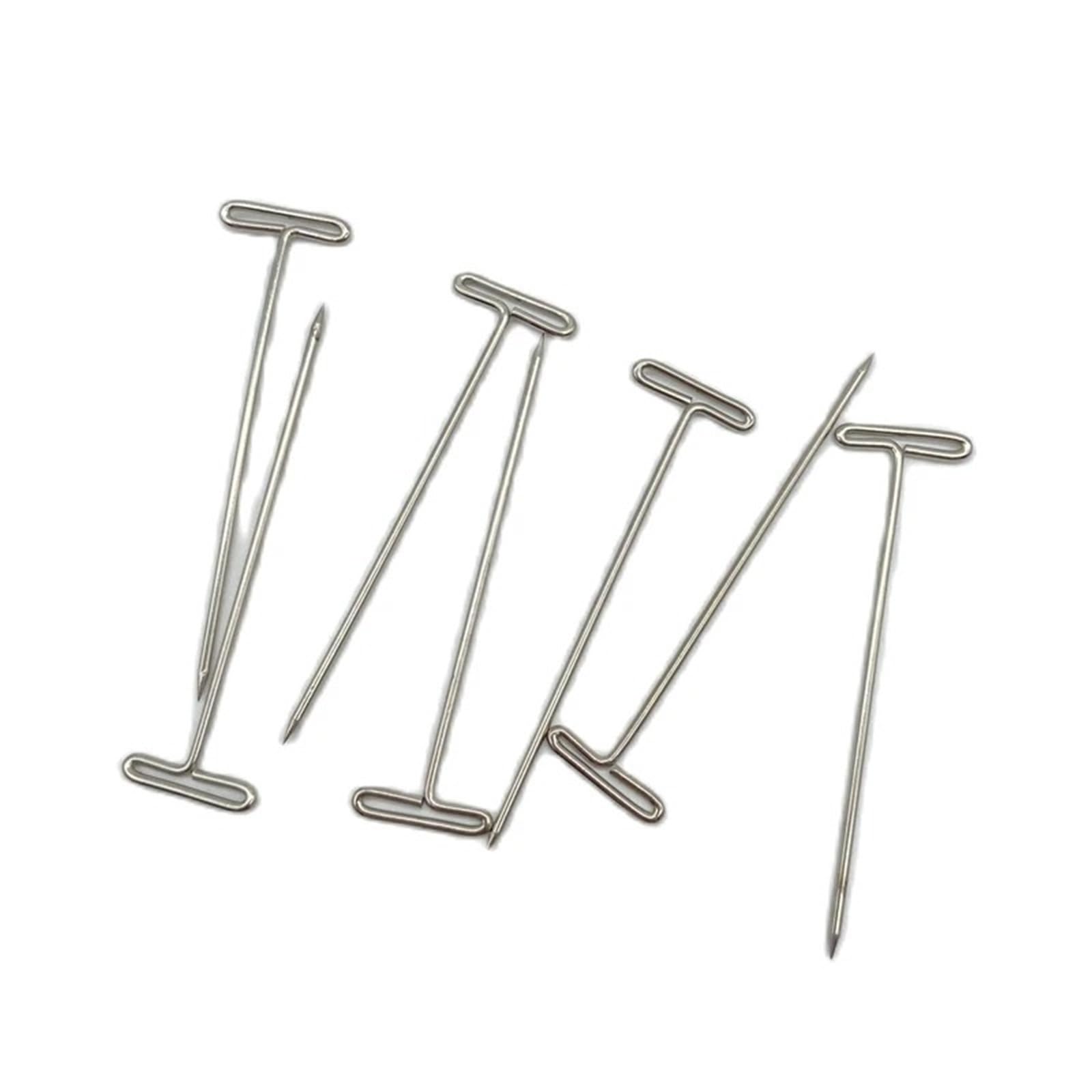 T Pins 50 Pcs 31mm Length T Shape Needle Pins For Wig Making(51mm)